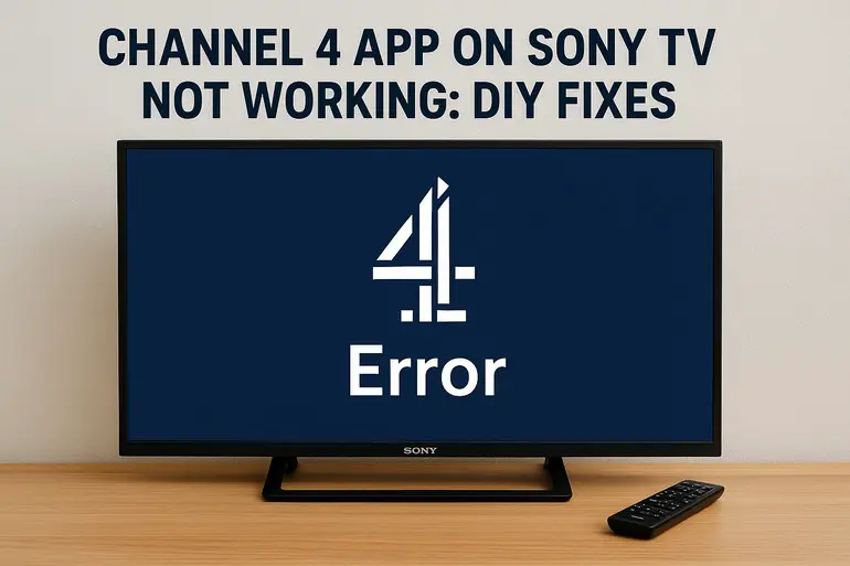 Channel 4 App on Sony TV Not Working