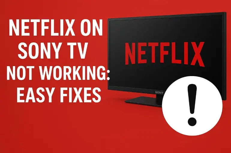 Netflix on Sony TV not working