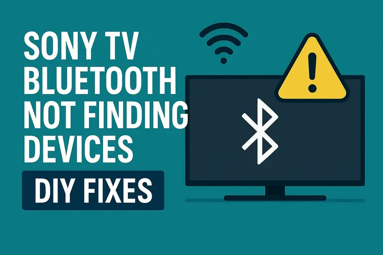 Sony TV Bluetooth not finding devices