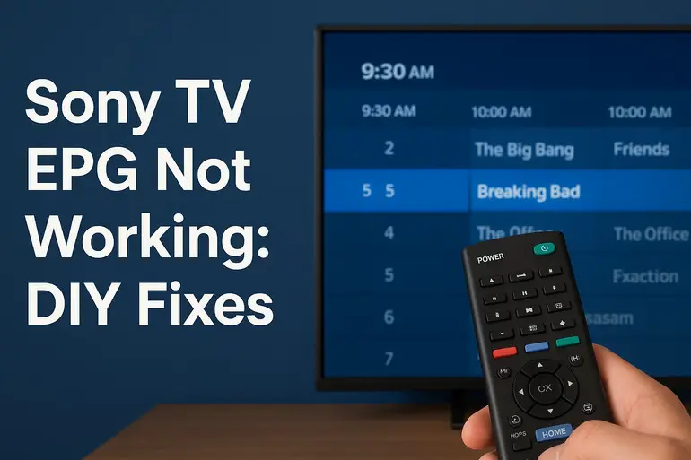 Sony TV EPG Not Working