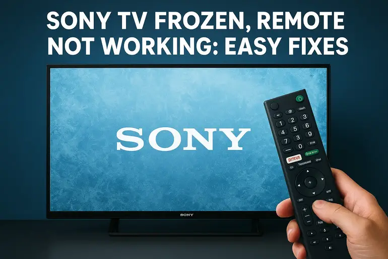 Sony TV Frozen, Remote Not Working