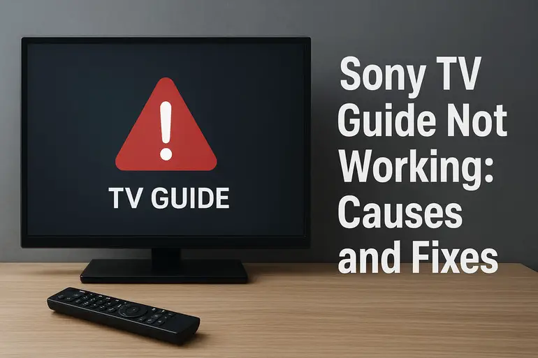 Sony TV Guide Not Working