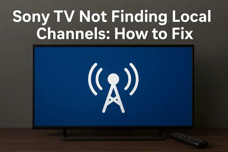 Sony TV Not Finding Local Channels