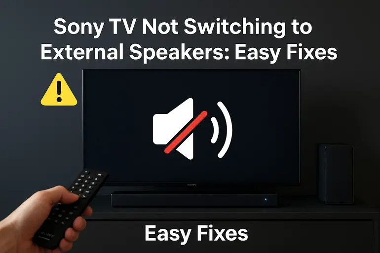 Sony TV Not Switching to External Speakers