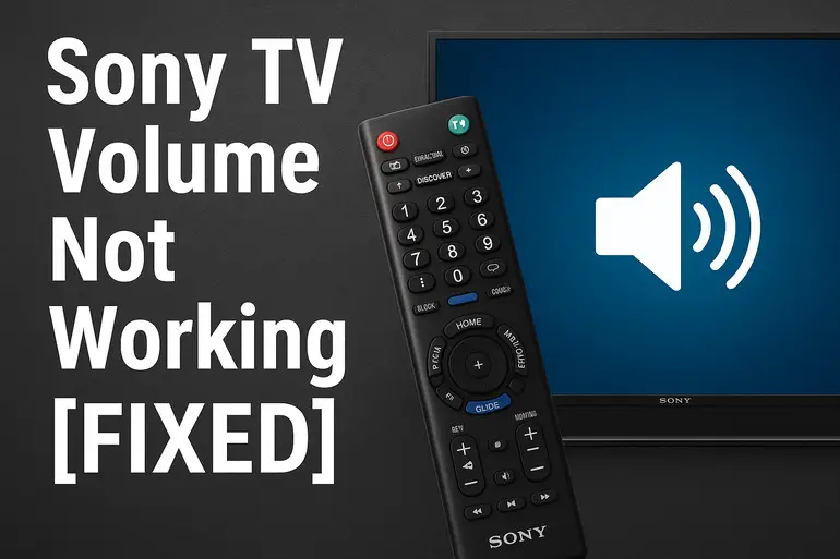 Sony TV Volume Not Working