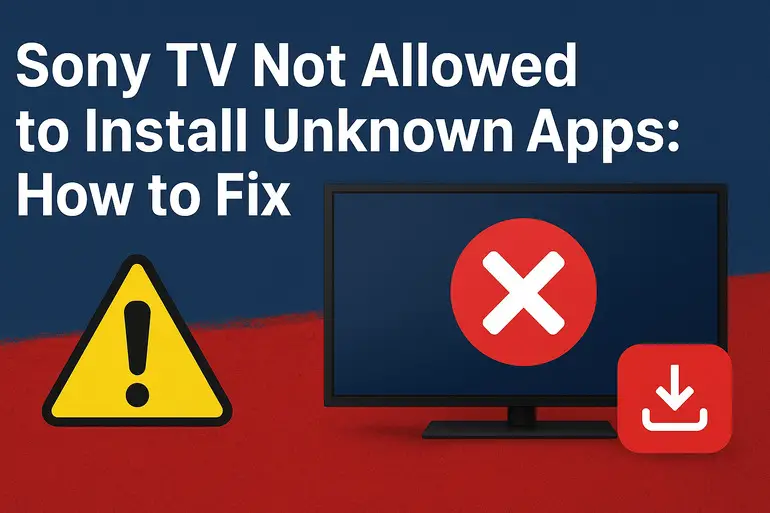Sony TV not allowed to install unknown app
