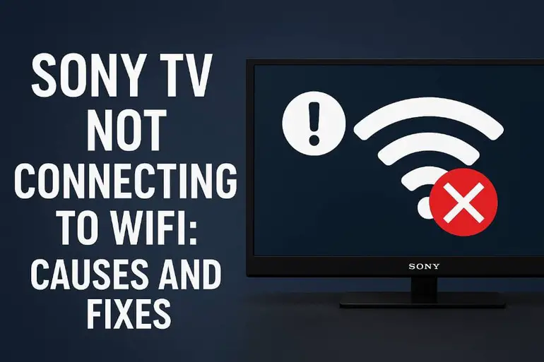 Sony TV not connecting to Wifi