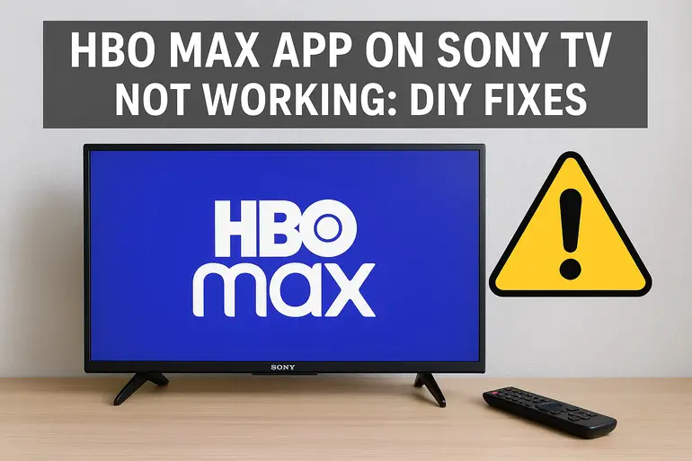 HBO Max App on Sony TV Not Working