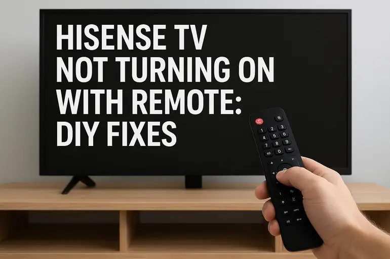 Hisense TV Not Turning On With Remote