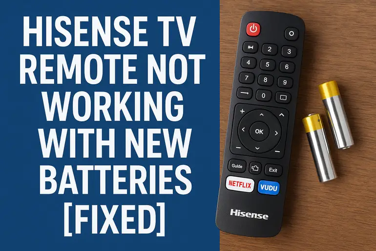 Hisense TV Remote Not Working With New Batteries