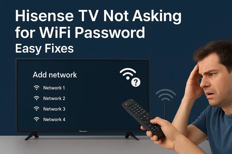 Hisense TV not asking for wifi password