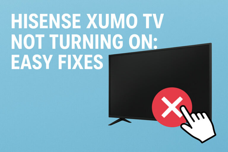 Hisense Xumo TV Not Turning On