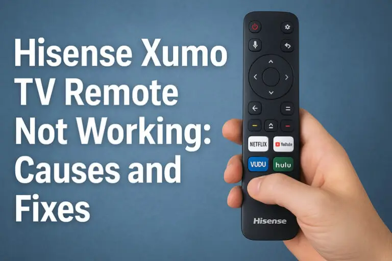 Hisense Xumo TV Remote Not Working