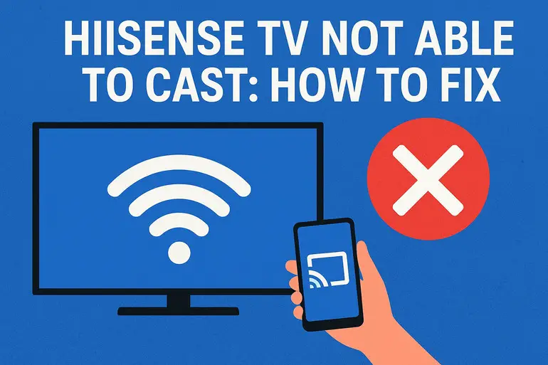 Hisense tv not able to cast