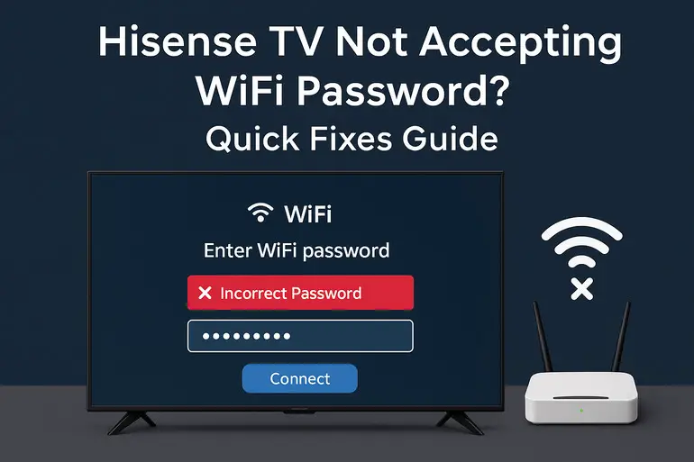 Hisense tv not accepting wifi password