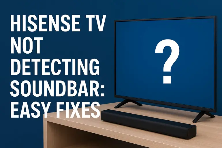 Hisense tv not detecting soundbar