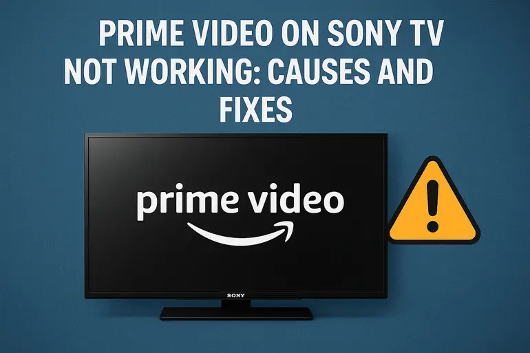 Prime video on sony tv not working