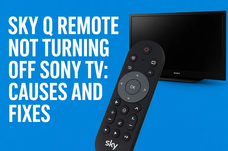 Sky Q Remote Not Turning Off Sony TV