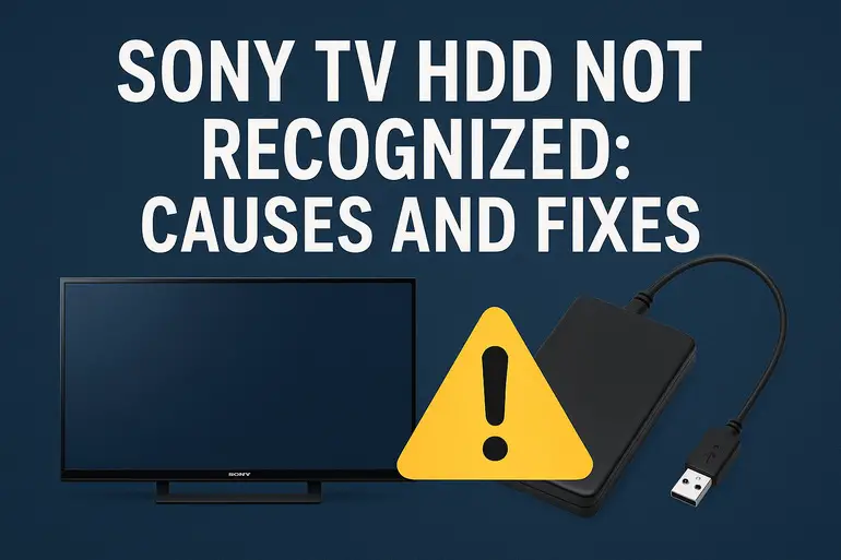 Sony TV HDD Not Recognized