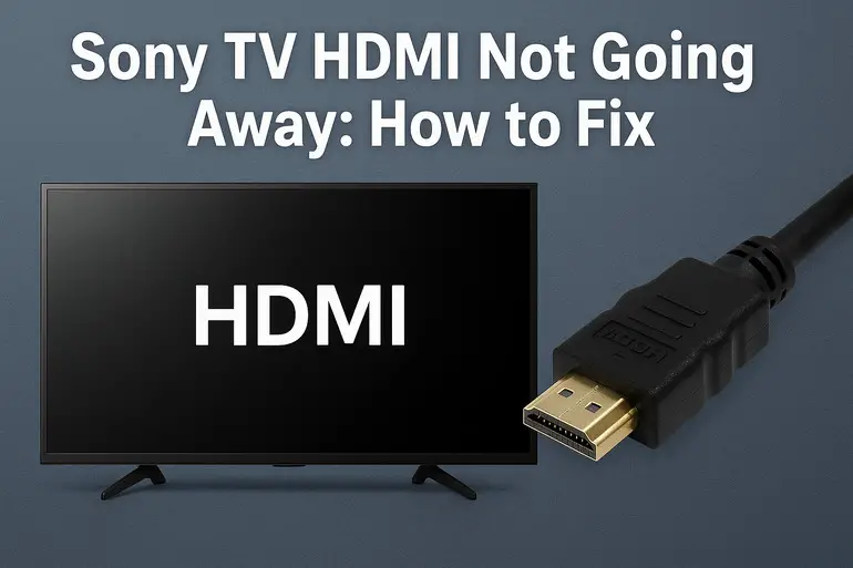 Sony TV HDMI Not Going Away