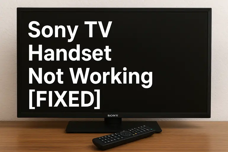 Sony TV Handset Not Working
