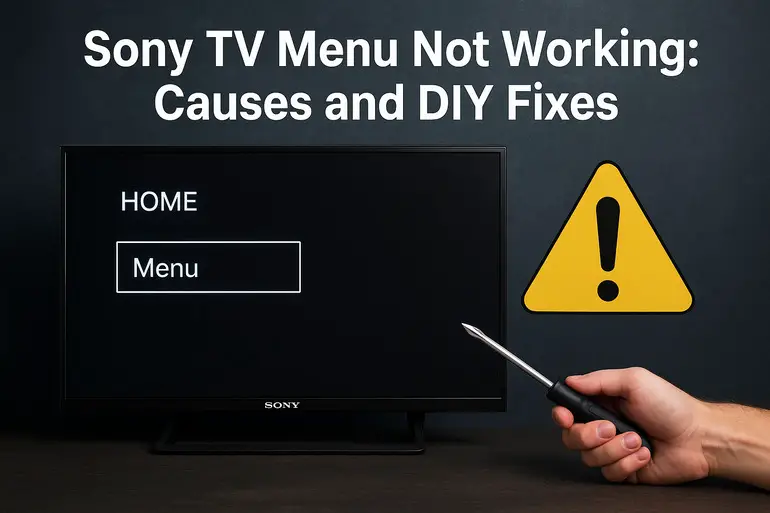 Sony TV Menu Not Working