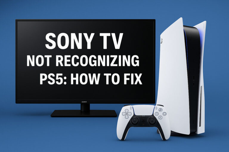 Sony TV Not Recognizing PS5
