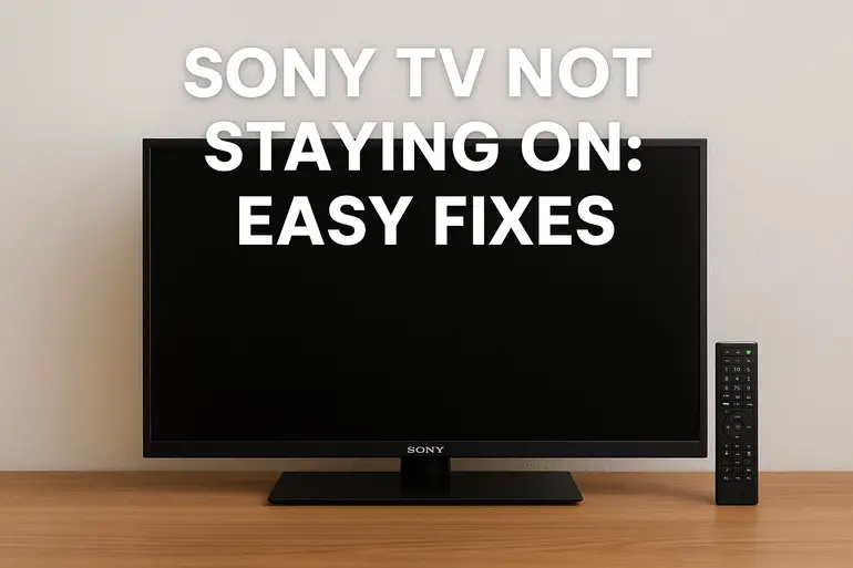 Sony TV Not Staying On
