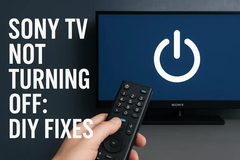Sony TV Not Turning Of