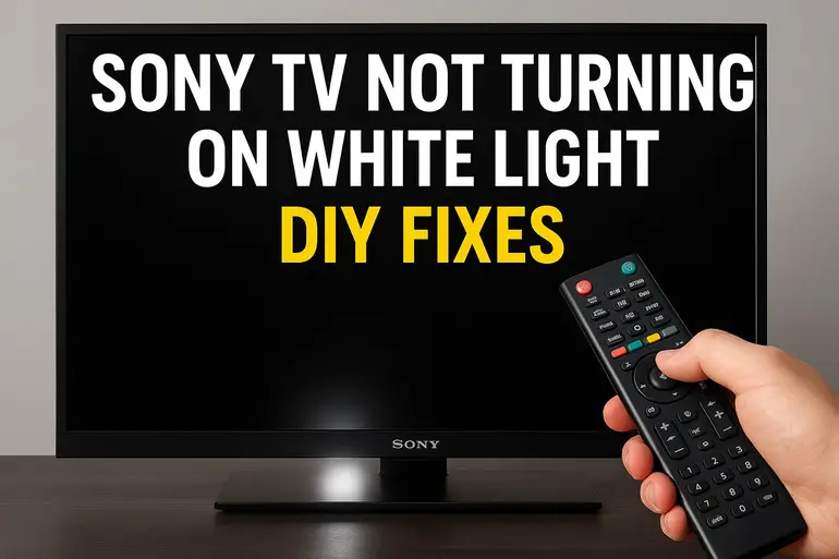 Sony TV Not Turning on White Light
