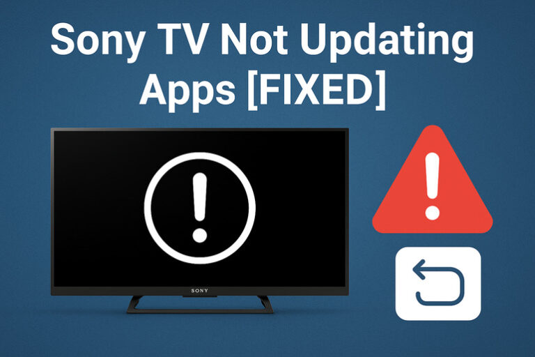 Sony TV Not Updating Apps