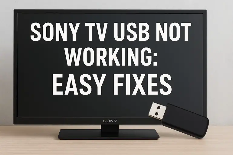 Sony TV USB not working