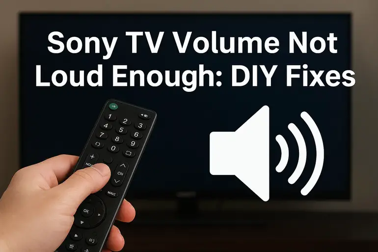 Sony TV Volume Not Loud Enough