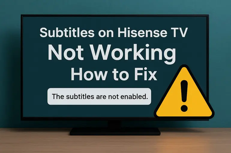 Subtitles on Hisense TV Not Working