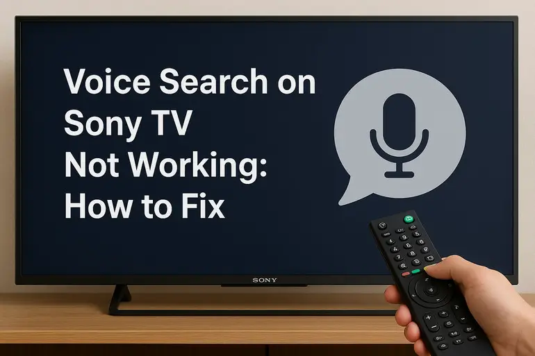 Voice Search on Sony TV Not Working